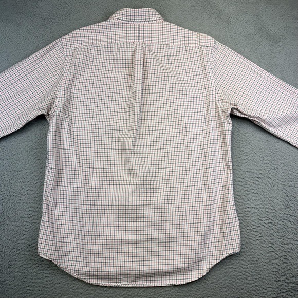 Ralph Lauren Shirt Mens Large Pink Blue Plaid Check Button Down Cotton Oxford - Picture 7 of 14